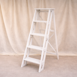 Escabeau élégant blanc