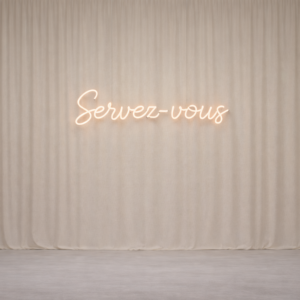 Néon "Servez-vous"