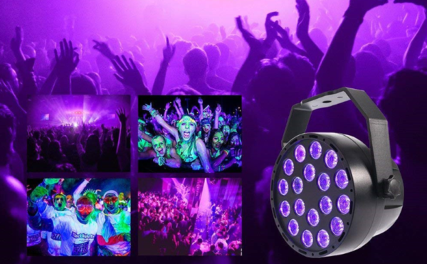 Projecteur Lumière Noire 100 W UV Rechargeable - Parfait Pour Fêtes Et Halloween !