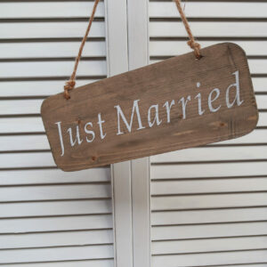 Panneau "Just Married"