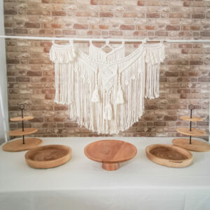 Pack supports à gâteaux en bois