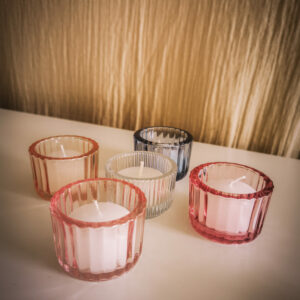 Photophore strié coloré