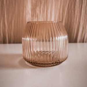 Vase petit rond strié Anna