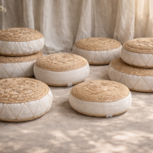 Coussin de sol en jute