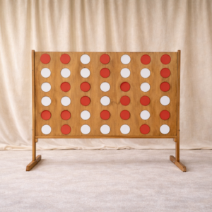 Jeu PUISSANCE 4 Géant en bois (rouge et blanc)