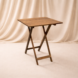 Mange-debout carré bois pliant