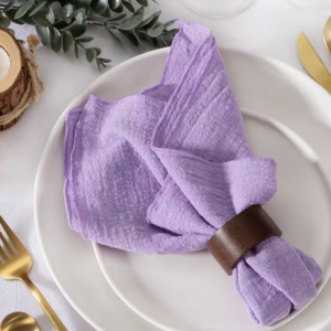 Serviette élégante parme