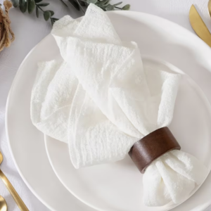 Serviette élégante blanche