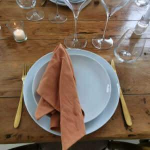 Serviette élégante caramel