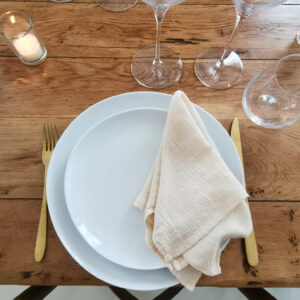 Serviette élégante beige